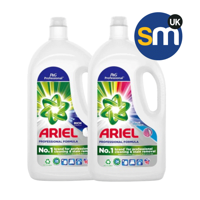 Ariel Colour & Regular Twin Pack Detergent, 90 Washes x 2