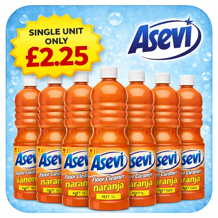 Asevi Orange Floor Cleaner 6 Pack Bundle