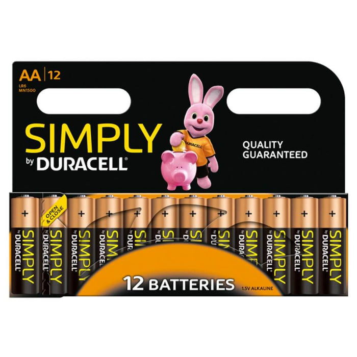 Duracell Simply AA Batteries, Pack of 12