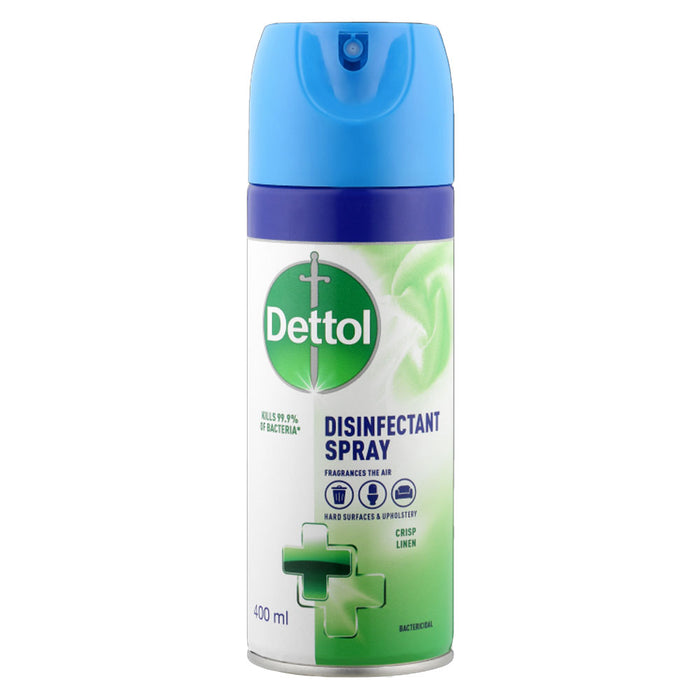 Dettol All in One Disinfectant Antibacterial Spray 400ml, Crisp Linen