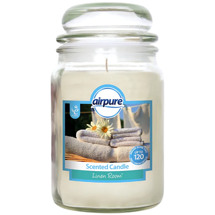 Airpure Scented Large Candle Jars 510g (Scent Options)