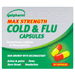 Cold and flu relief capsules with paracetamol caffeine and phenylephrine for nasal congestion UK