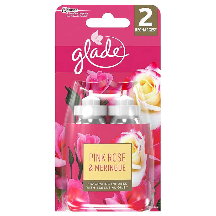 Glade Sense & Spray Pink Rose & Meringue Refills, 2 x 18ml