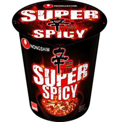 Nongshim Super Spicy Shin Ramyun Cup 67g