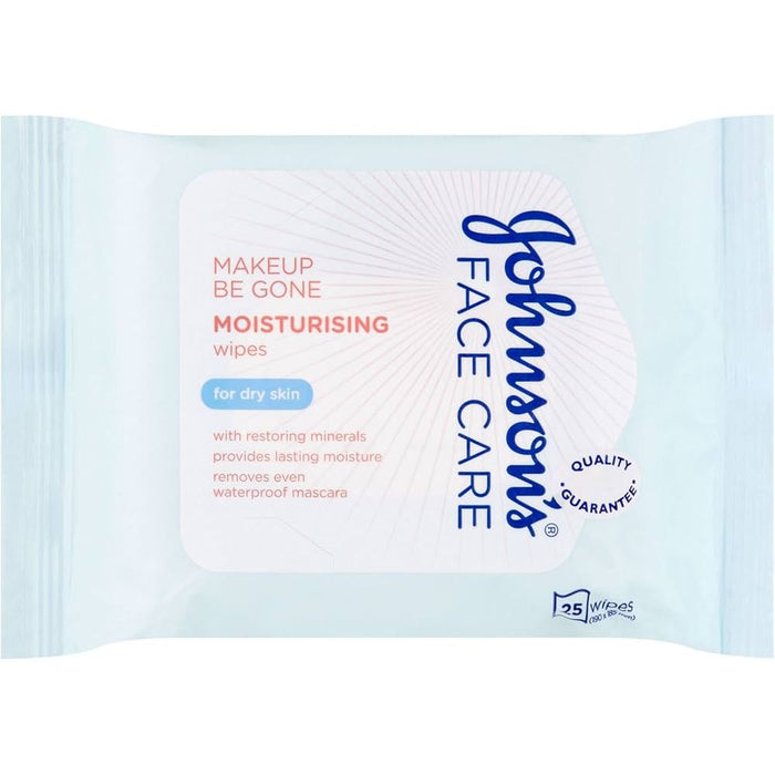 Johnson's Face Care Makeup Moisturising Wipes pack of 25