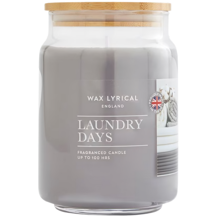 Wax Lyrical England Large Glass Candle Jars 475g (Scent Options)