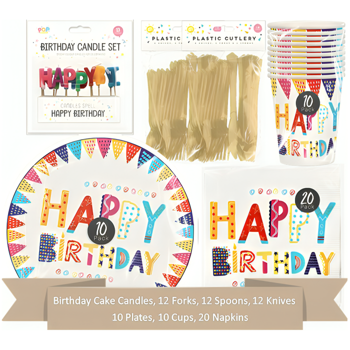 'Happy Birthday' Party Dining Bundle for Birthdays