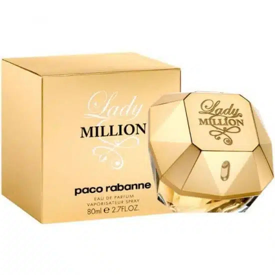 Lady Million by Paco Rabanne EDP For Women perfume bottle fresh floral sensual fragrance