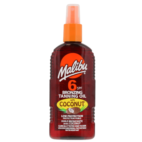Malibu Low Protection Bronze Tanning Oil Coconut Spray SPF6 200ml