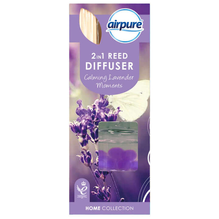 Airpure Calming Lavender Moments 2-in-1 Reed Diffuser