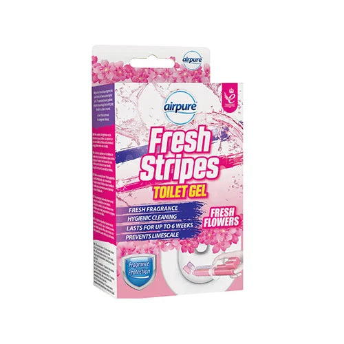 Airpure Fresh Stripes Toilet Gel 45ml - Fresh Flowers
