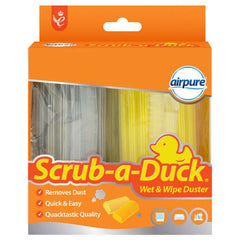 Airpure Scrub-a-Duck Wet & Wipe Duster, Pack Of 2