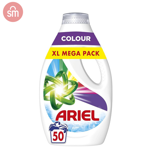 Ariel Colour Liquid Laundry Detergent Mega Pack 1.65L 50 Washes