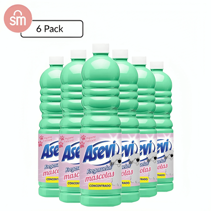 Asevi Concentrated Pet Friendly Floor Cleaner, Pack Of 6