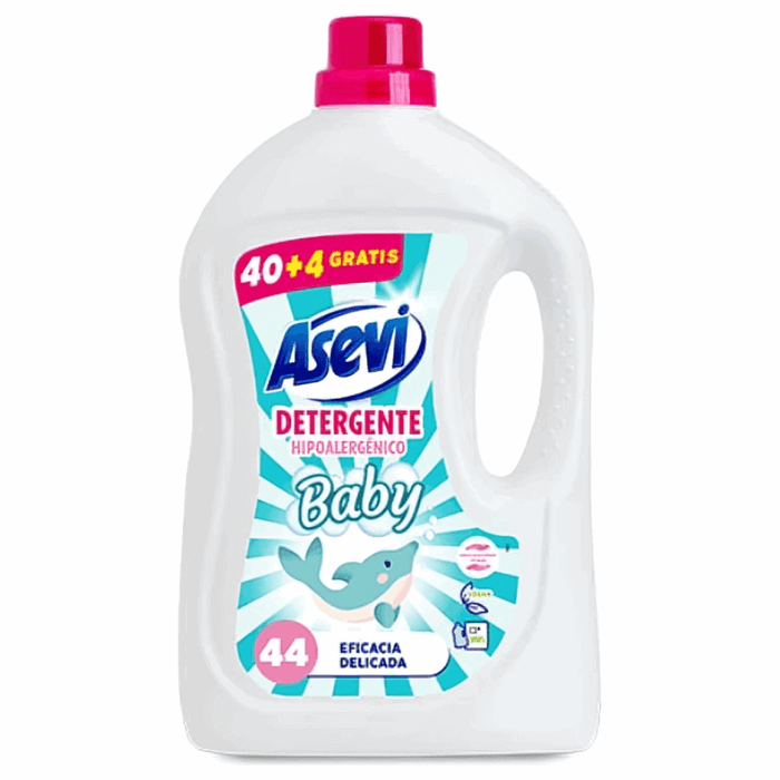 Asevi Hypoallergenic Baby Liquid Laundry Detergent 2.4L, 44 Washes