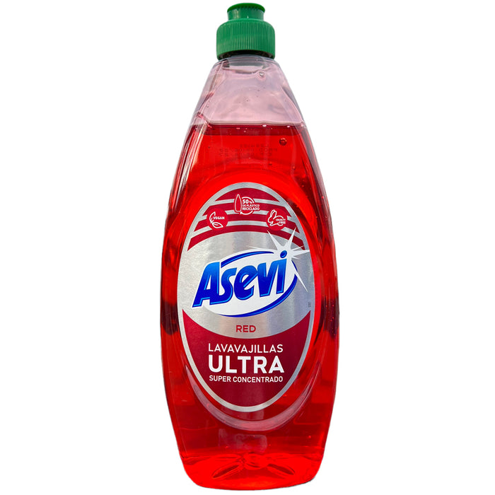 Asevi Red Super Concentrated Washing Up Liquid 650ml