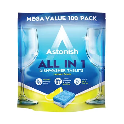 Astonish Dishwasher Tablets Lemon Pack Of 100 