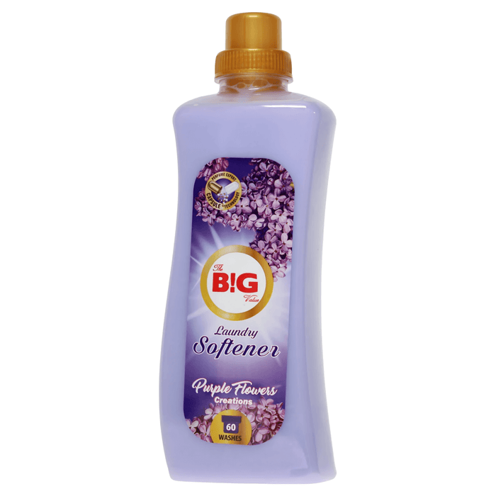 B!G Value Laundry Fabric Softener Purple Flowers 1.4L
