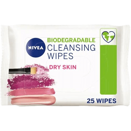 Nivea Biodegradable Cleansing Wipes, 25 Pack