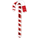 Candy cane hanging Christmas decoration metallic red 40.5cm
