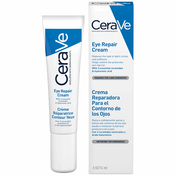 CeraVe Eye Repair Cream 14ml reduces dark circles and puffiness with ceramides