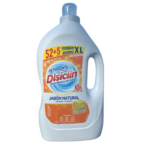 Disiclin Liquid Marseille Soap Laundry Detergent 2.86L, 52 Washes