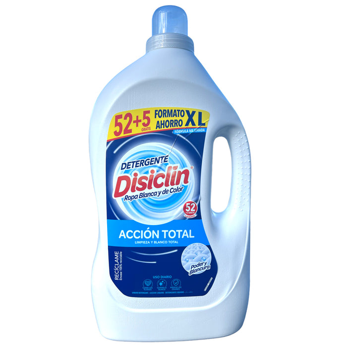 Disiclin Liquid Total Action Laundry Detergent 2.86L, 52 Washes