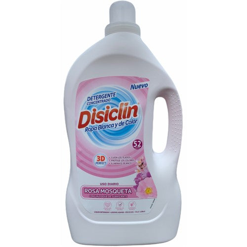 Disiclin Liquid Limpio Fresco Rose Mosqueta Laundry Detergent 2.86L, 52 Washes