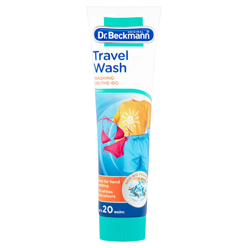 Dr Beckmann Glow White Travel Wash 100ml laundry gel bottle