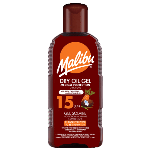 Malibu Medium Protection Dry Oil Gel SPF15 200ml