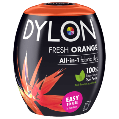 Dylon All-In-1 Fabric Dye Pod 350g Fresh Orange