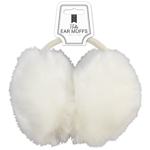 Farley Mill Fluffy White Earmuffs