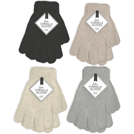 Farley Mill Ladies Chenille Gloves With Colour Options