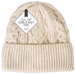 Farley Mill Ladies Super Soft Cream Cable Knit Hat