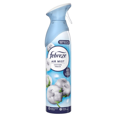 Febreze aerosol mist cotton fresh fragrance 185ml air freshener
