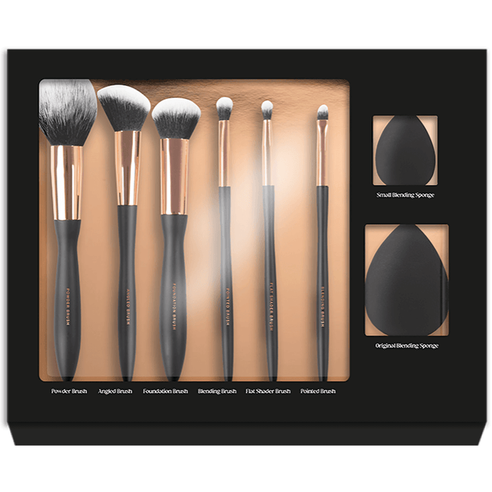 Gift & Gadgets Makeup Brush Set With Makeup Sponges