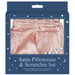 Gifts & Gadgets Pink Satin Pillowcase And Scrunchie Set