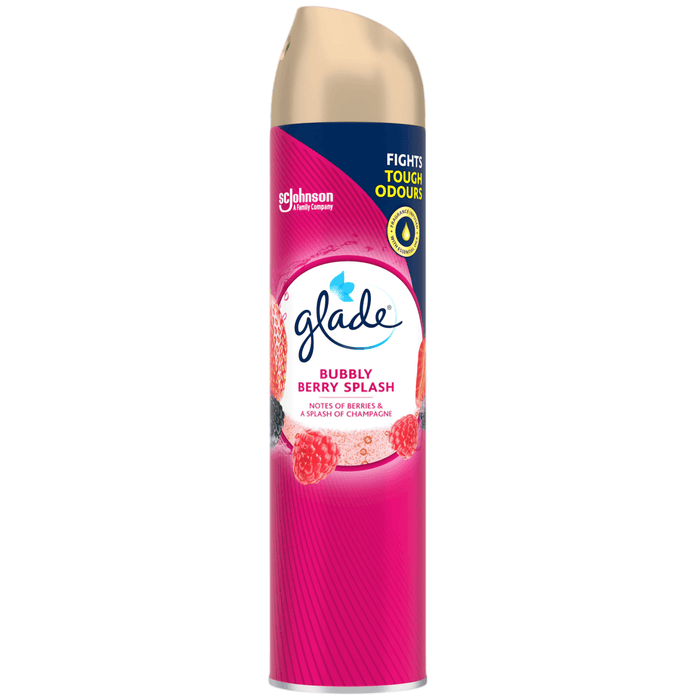 Glade aerosol spray bubbly berry splash fragrance 300ml room freshener