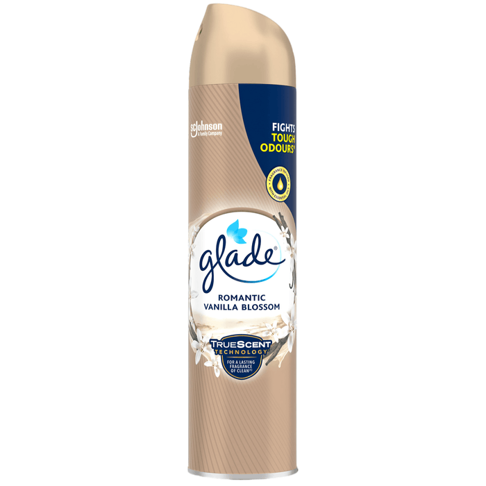 Glade aerosol spray vanilla blossom fragrance 300ml room freshener