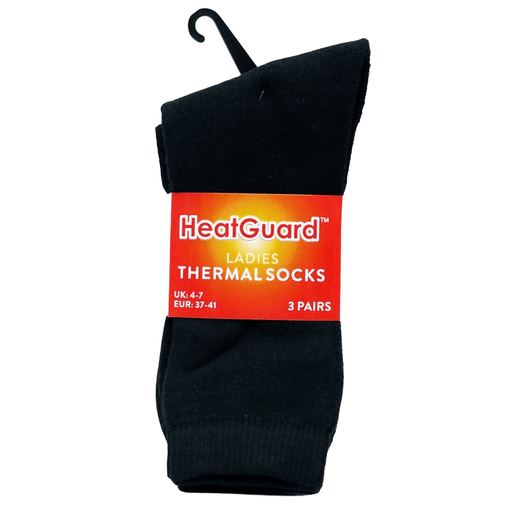 Ladies Heatguard thermal socks 3 pair pack winter warm socks  size 4 to 7