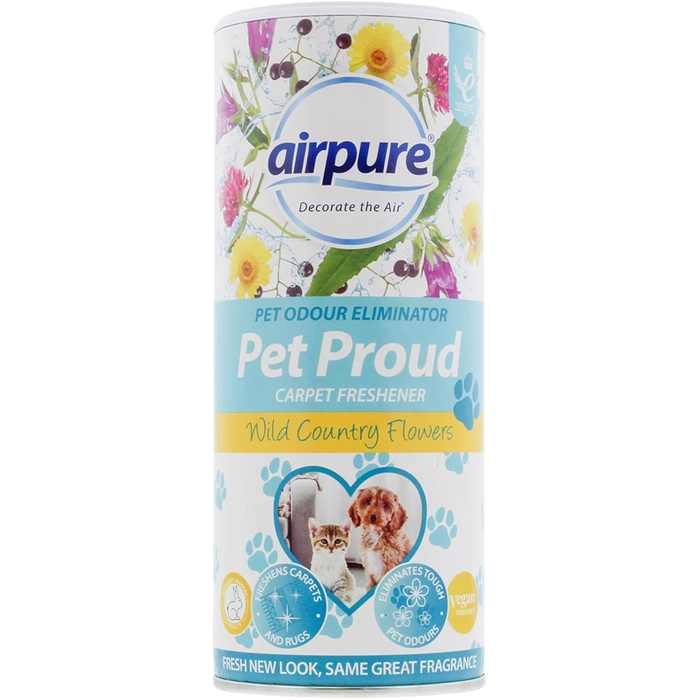 Airpure Pet Proud Carpet Freshener Wild Country Flowers 350g