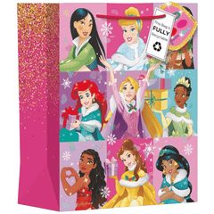 Christmas Disney Princess Large Gift Bag