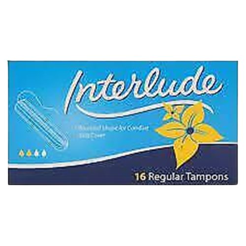 Interlude Tampons Regular With Applicator, 12 Pack