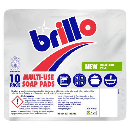 Brillo Multi Use Soap Pads, 10 Pack