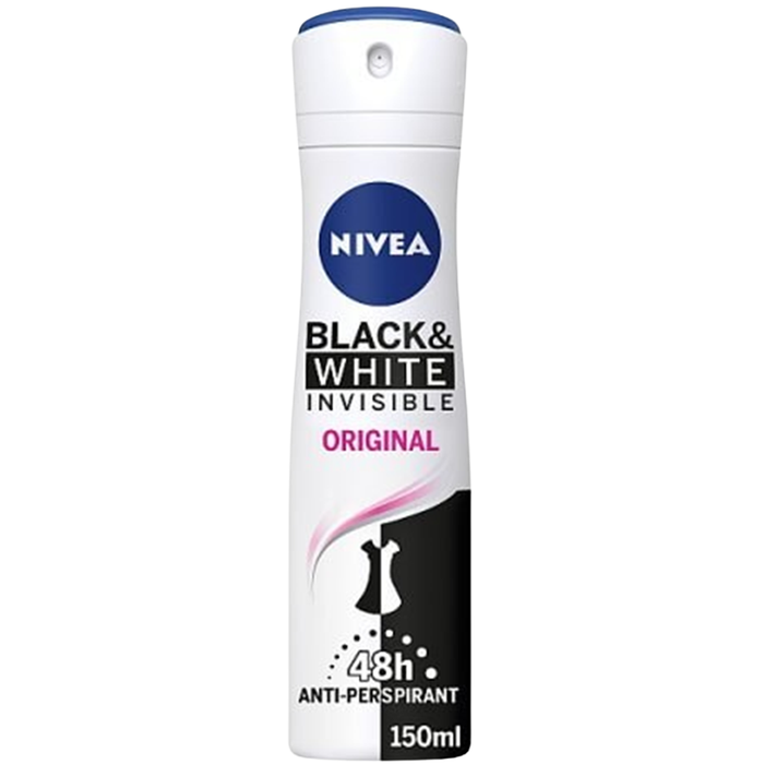 Nivea Black & White Invisible Anti-Perspirant Deodorant 150ml