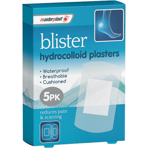 Masterplast Hydrocolloid Blister Plasters, 5 Pack