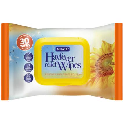 Nuage Hayfever Allergy Relief, 30 Wipes