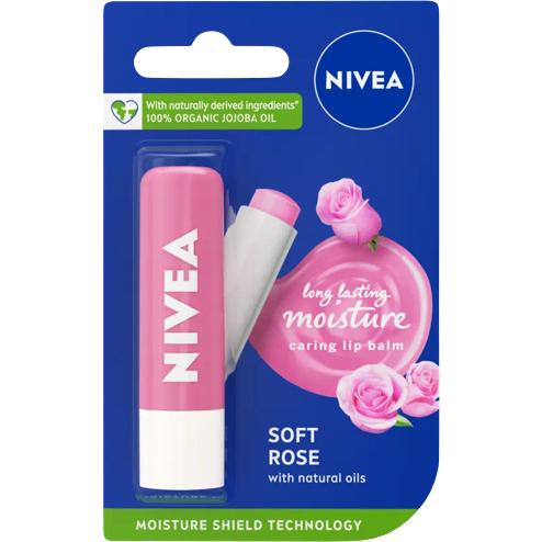 Nivea Soft Rose Caring Lip Balm 5g