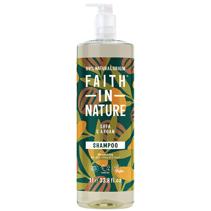 Faith In Nature Shea & Argan Shampoo 1L