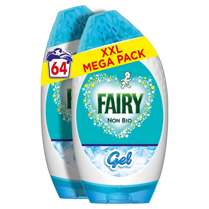 Fairy Non-Bio Sensitive Laundry Liquid Gel 64 Washes